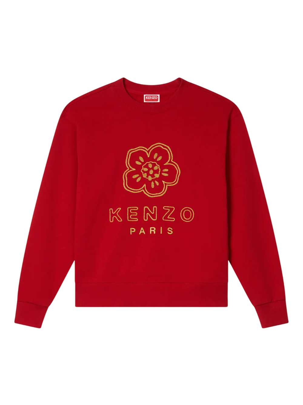 Kenzo Men Embroidered "Boke Flower" Cotton Sweatshirt