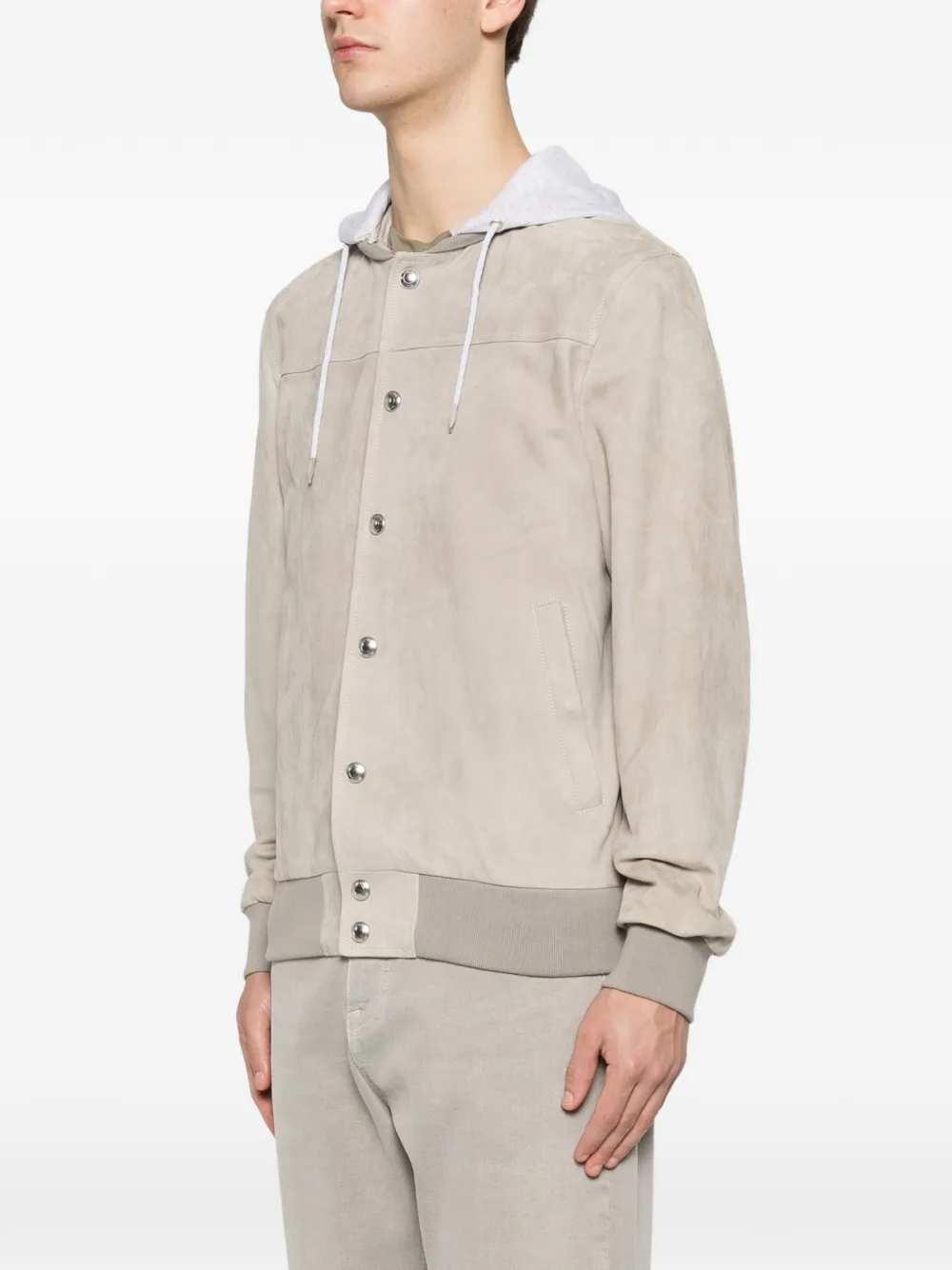 Eleventy Men Hooded Suede Jacket ELEVENTY