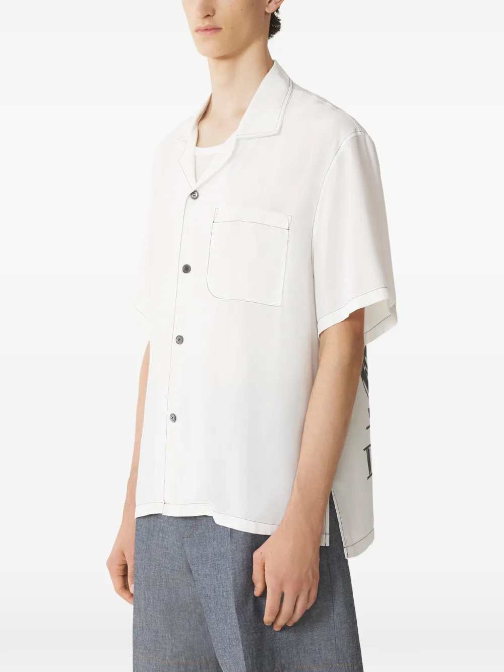 Lanvin Men Graphic Print Shirt LANVIN