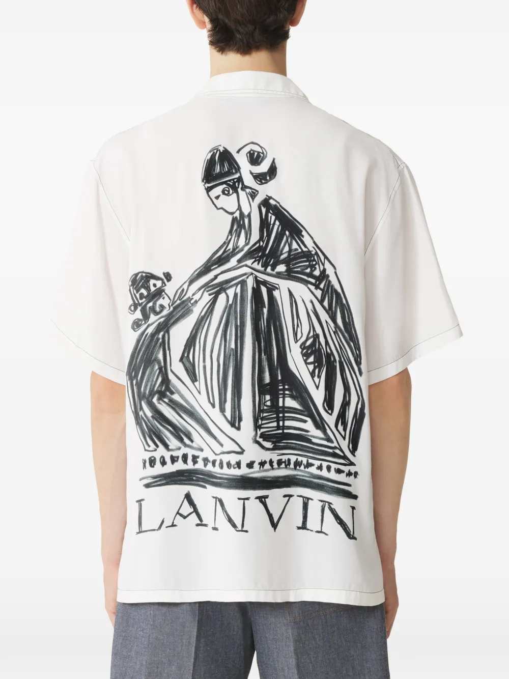 Lanvin Men Graphic Print Shirt LANVIN