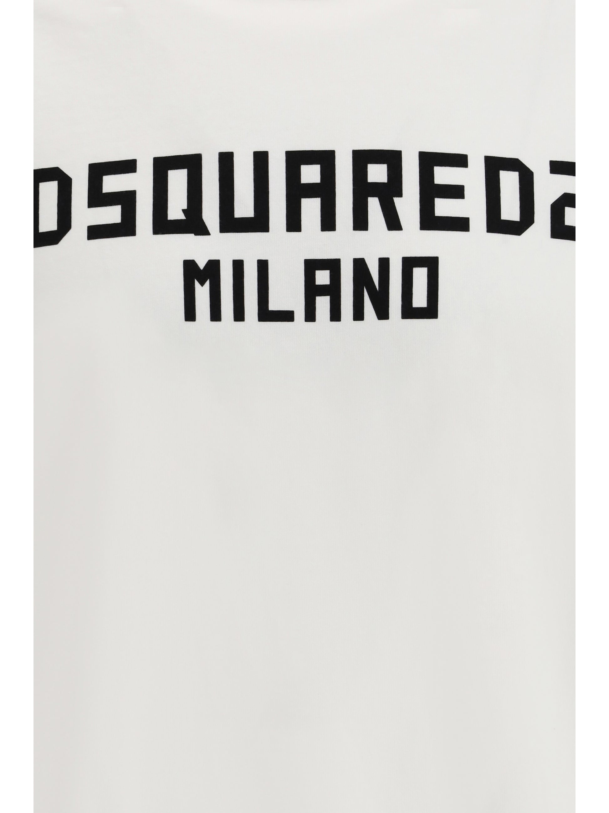 Dsquared2 Men T-Shirt With “Dsquared2 Milano” Logo Printed DSQUARED2