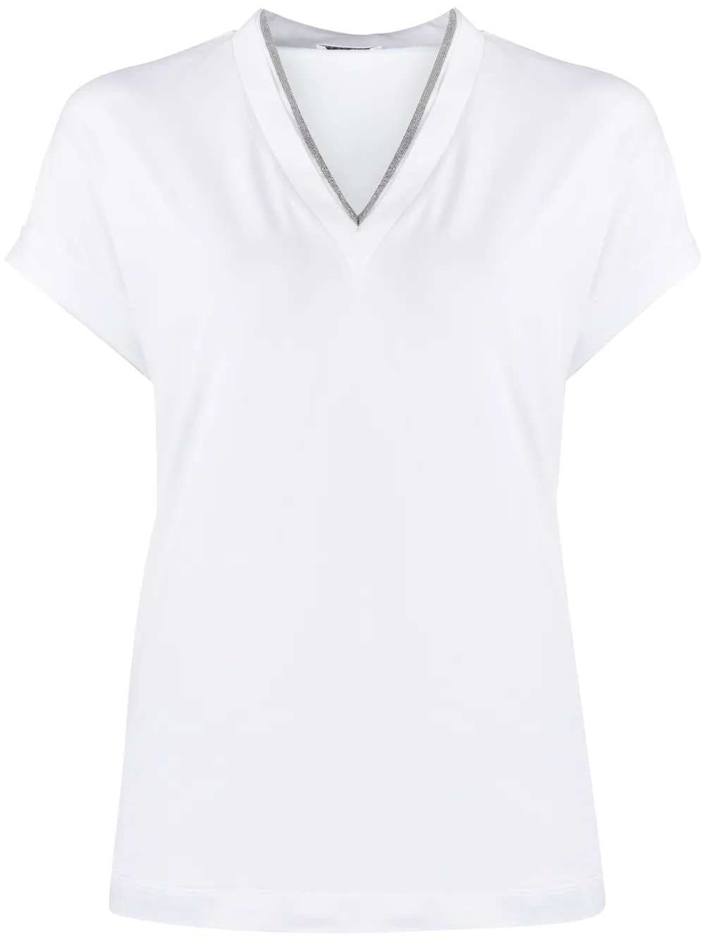 Brunello Cucinelli Women V-Neck T-Shirt BRUNELLO CUCINELLI