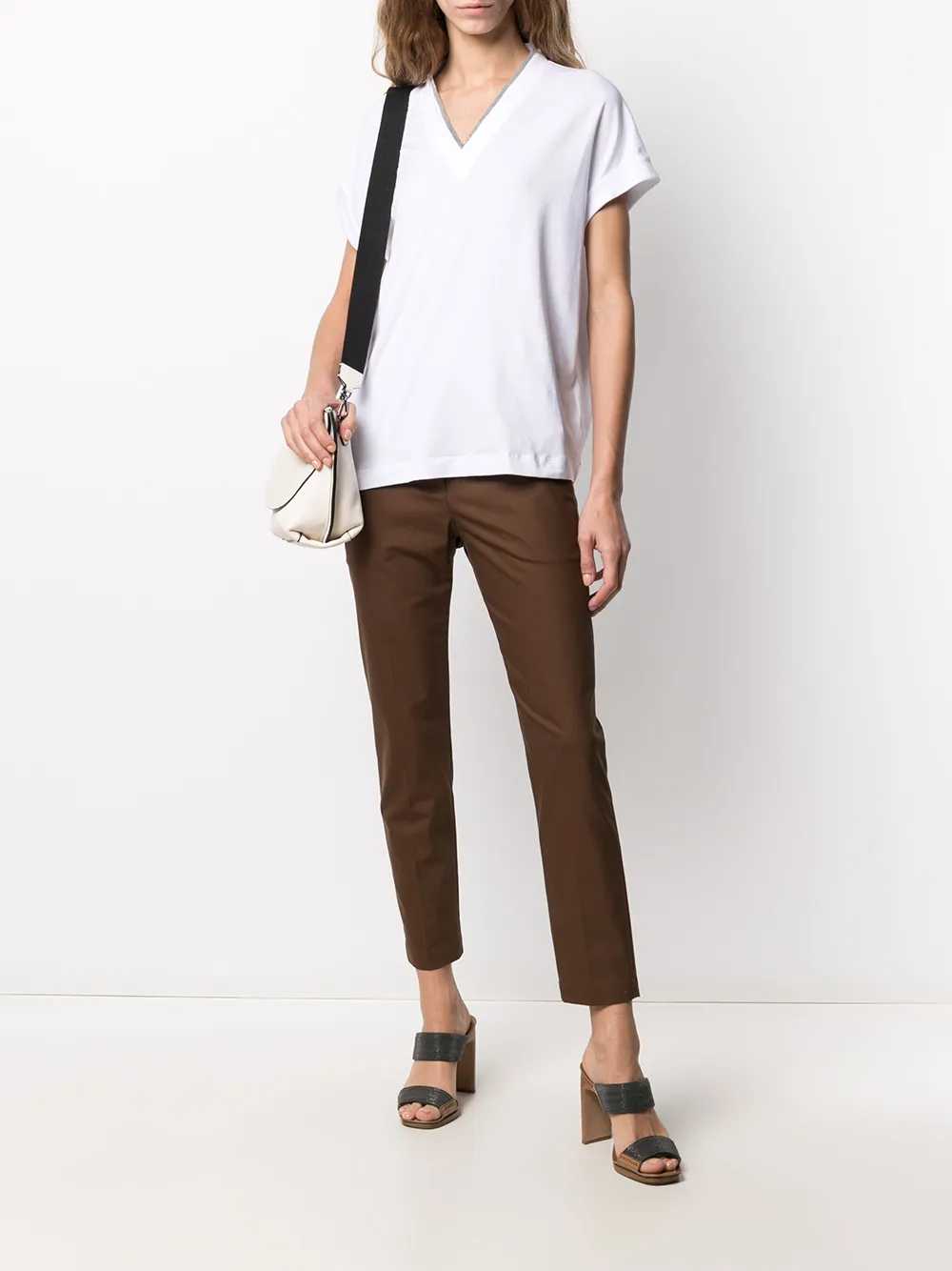 Brunello Cucinelli Women V-Neck T-Shirt BRUNELLO CUCINELLI