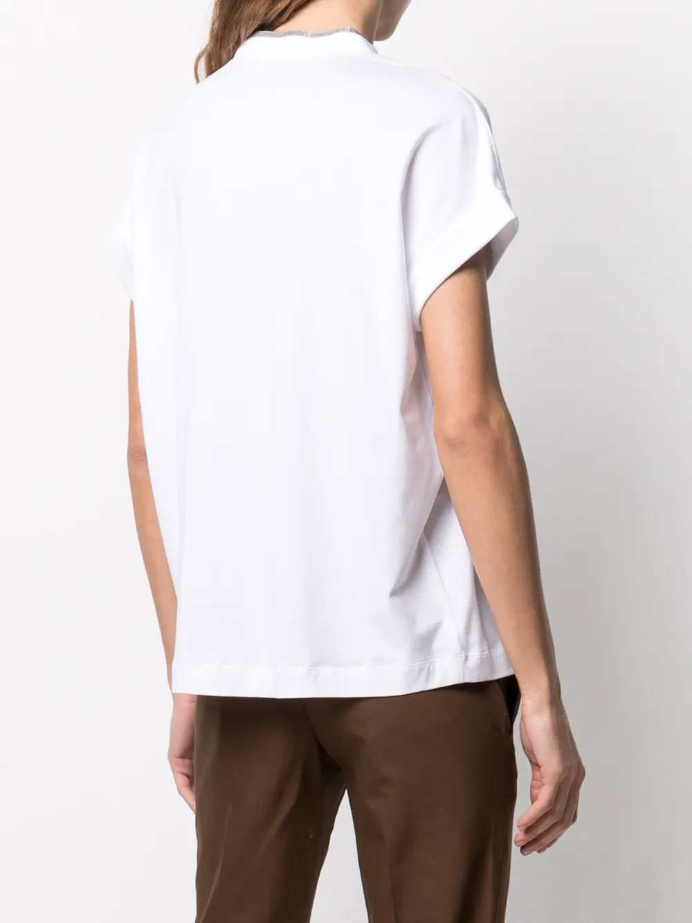 Brunello Cucinelli Women V-Neck T-Shirt BRUNELLO CUCINELLI