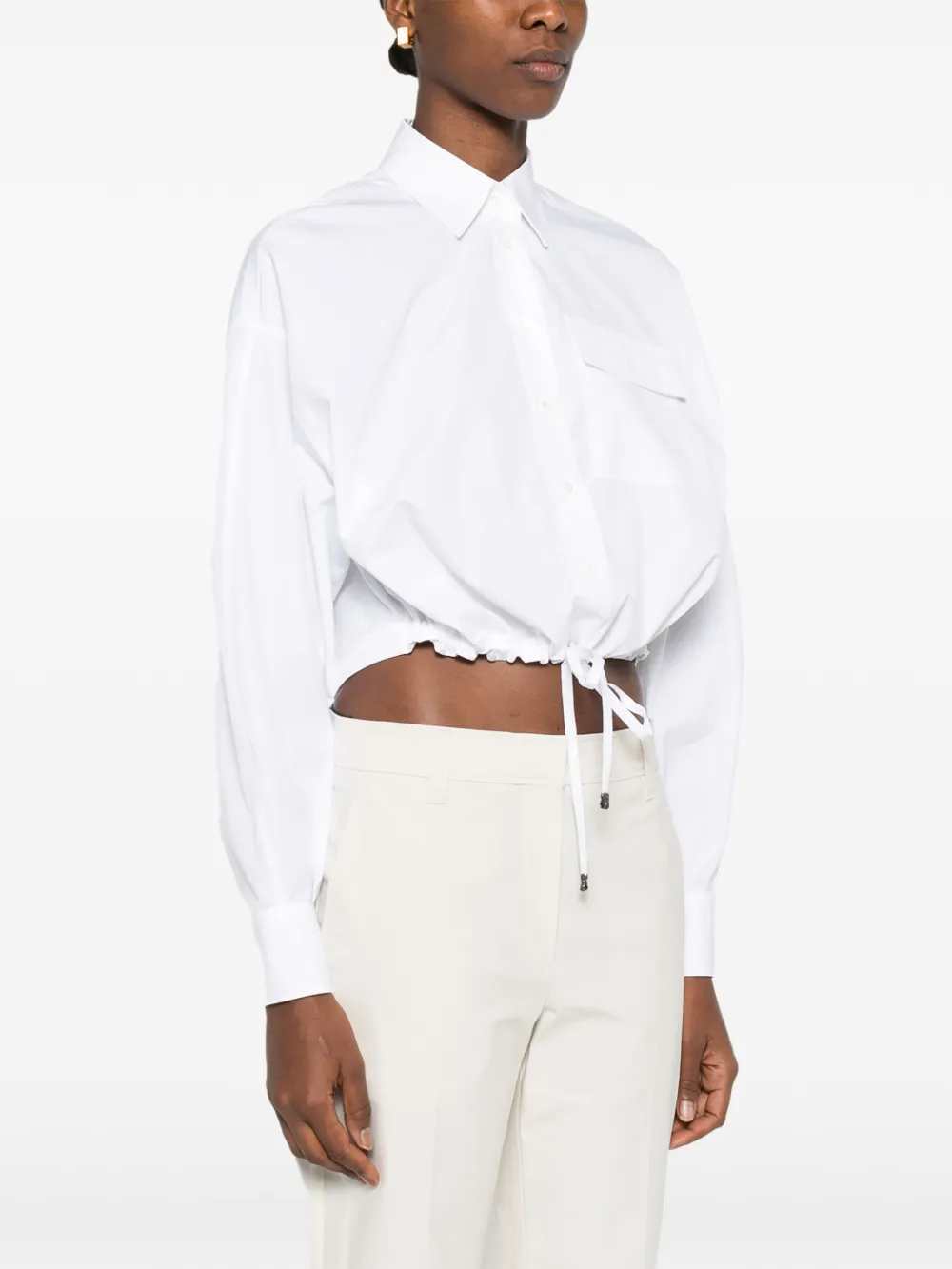 Brunello Cucinelli Women Drawstring Shirt BRUNELLO CUCINELLI