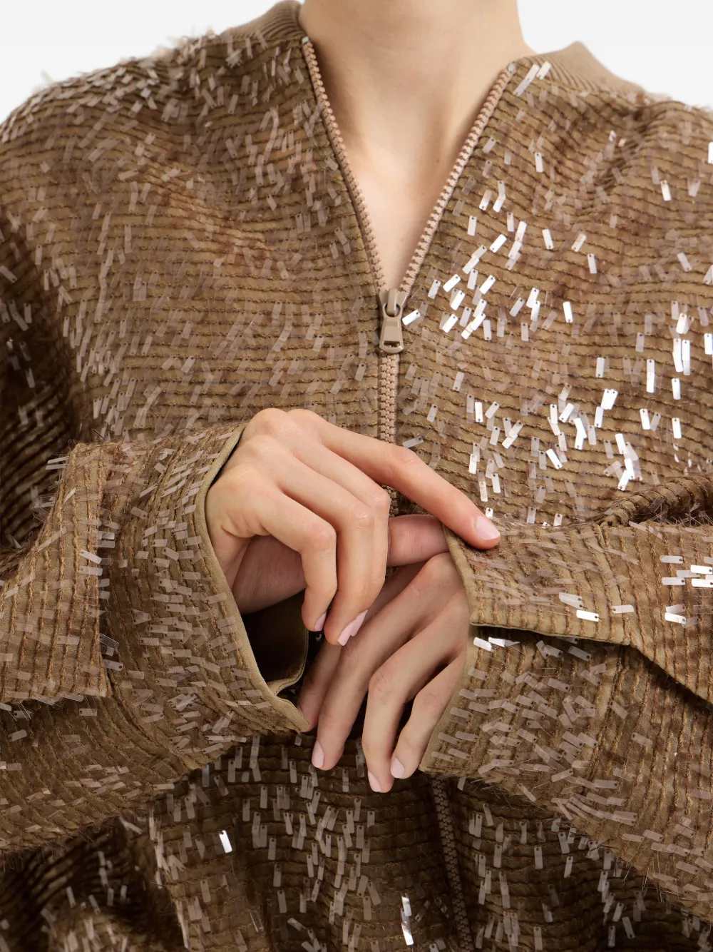 Brunello Cucinelli Women Zip-Up Bomber Jacket BRUNELLO CUCINELLI
