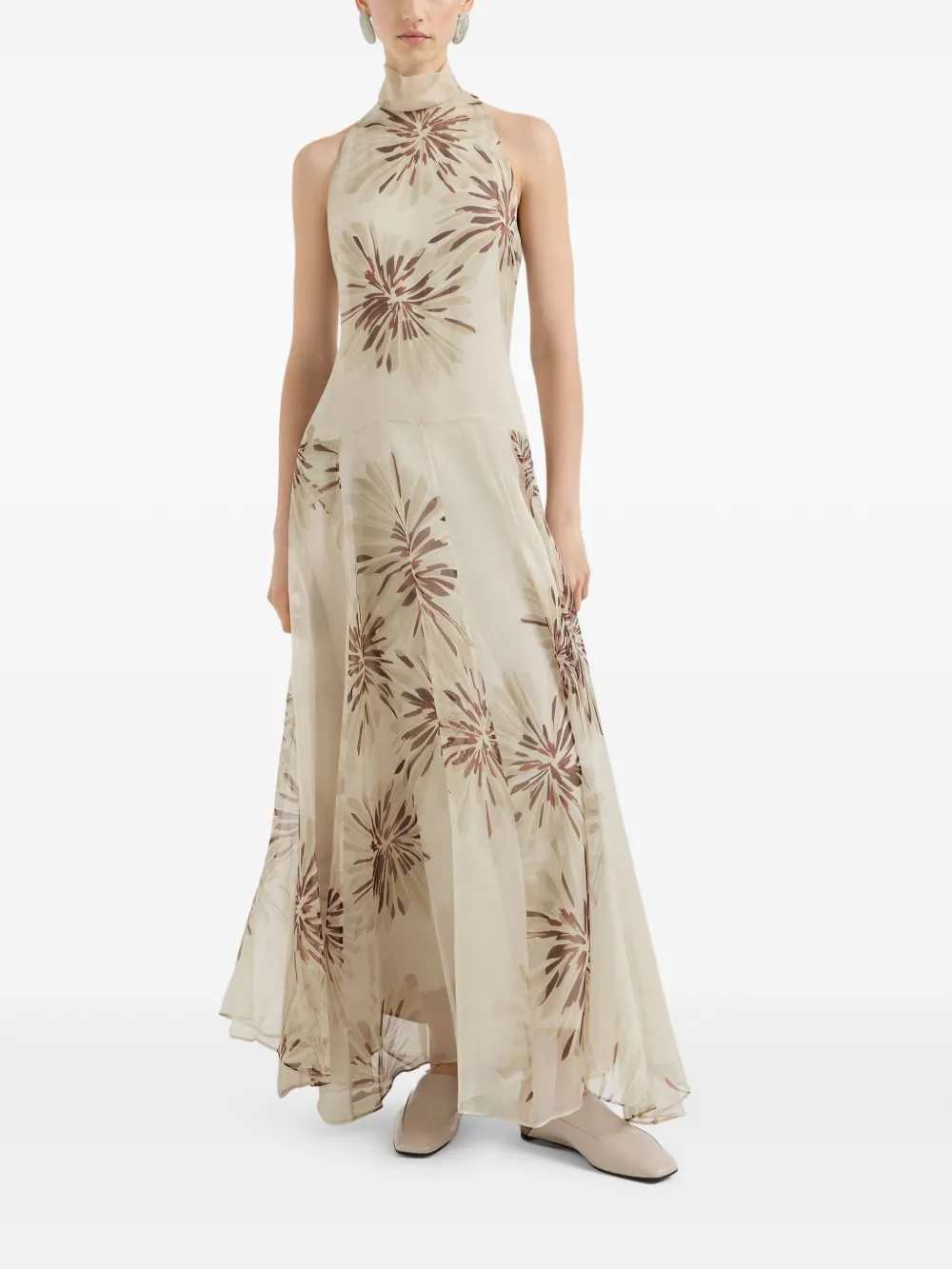 Brunello Cucinelli Women Long Printed Dress BRUNELLO CUCINELLI