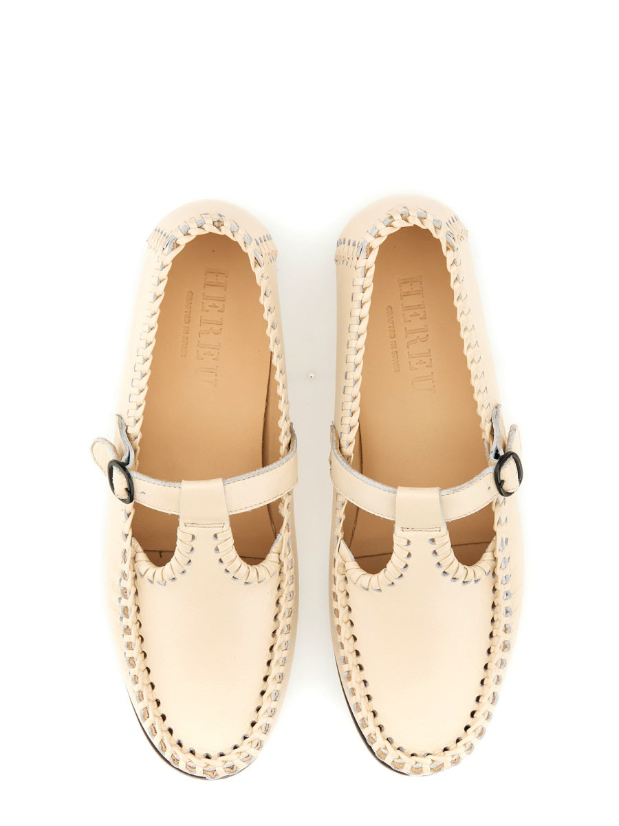 Hereu Women Moccasin T-Bar "Alcover" HEREU