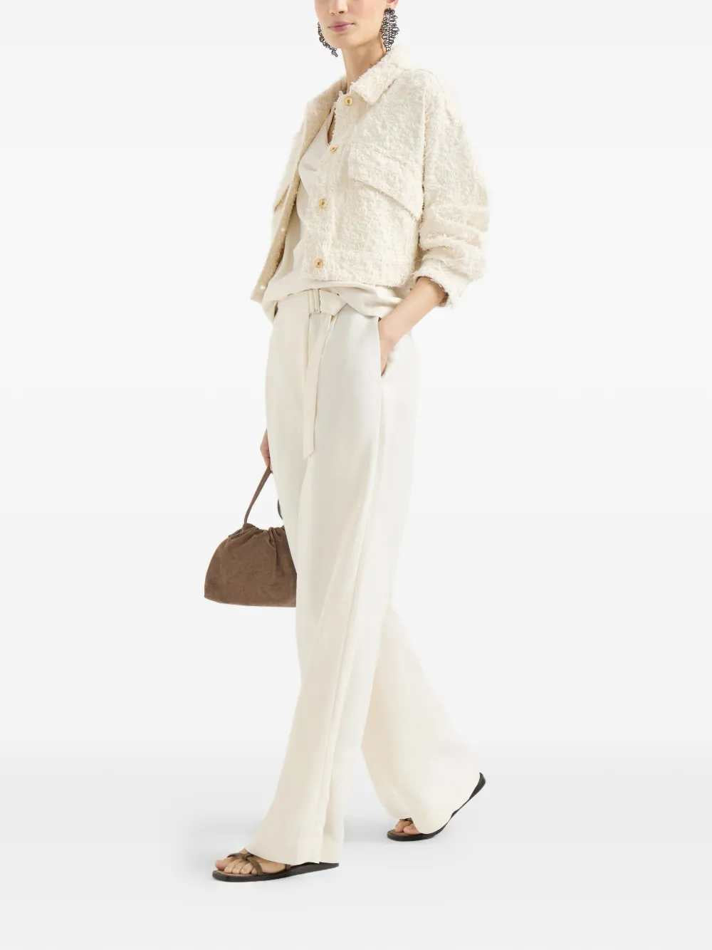 Brunello Cucinelli Women Pants With Adjustable Belt BRUNELLO CUCINELLI