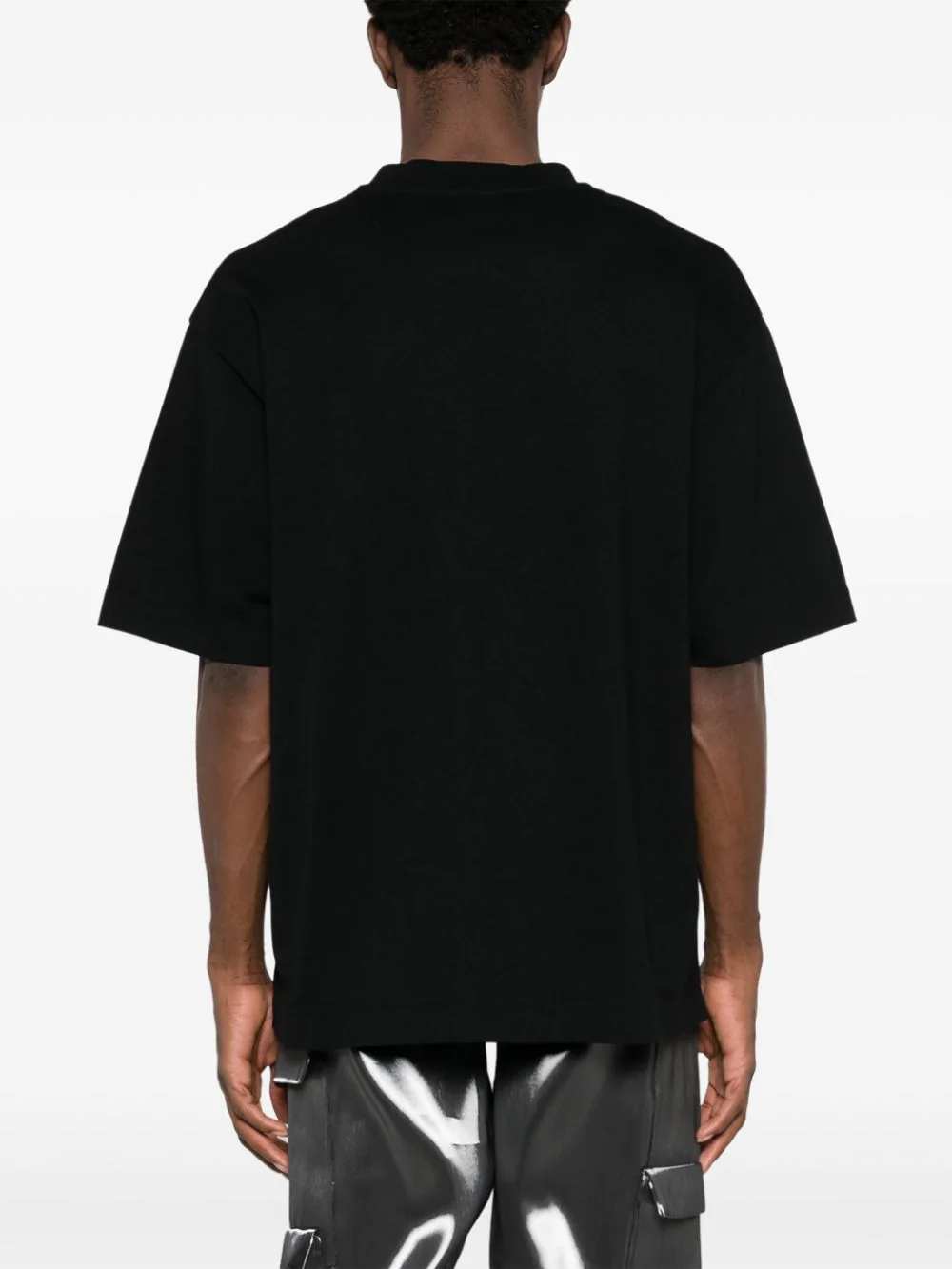 Off White Men Big Bookish Skate Cotton T-Shirt OFF-WHITE