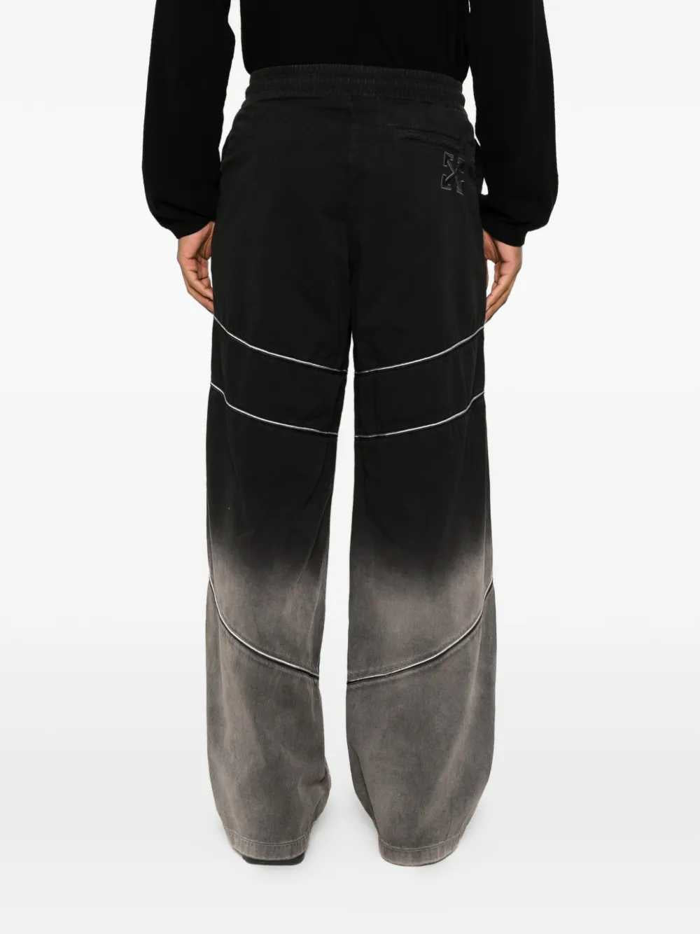 Off White Men Offline Gd Gab Slouchy Trackpants, Black OFF-WHITE