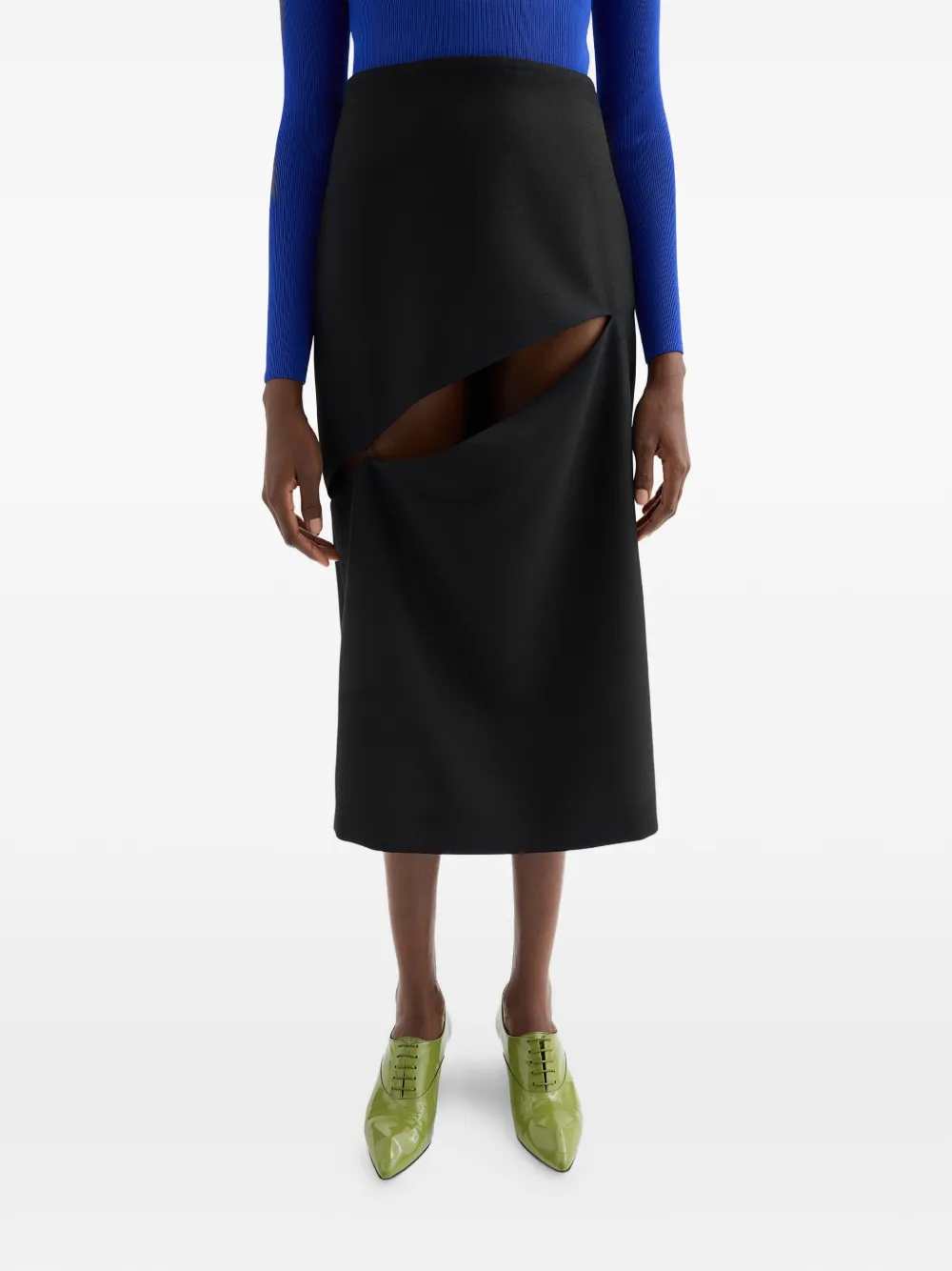 Jil Sander Women Midi Skirt With Cut-Out Detail JIL SANDER