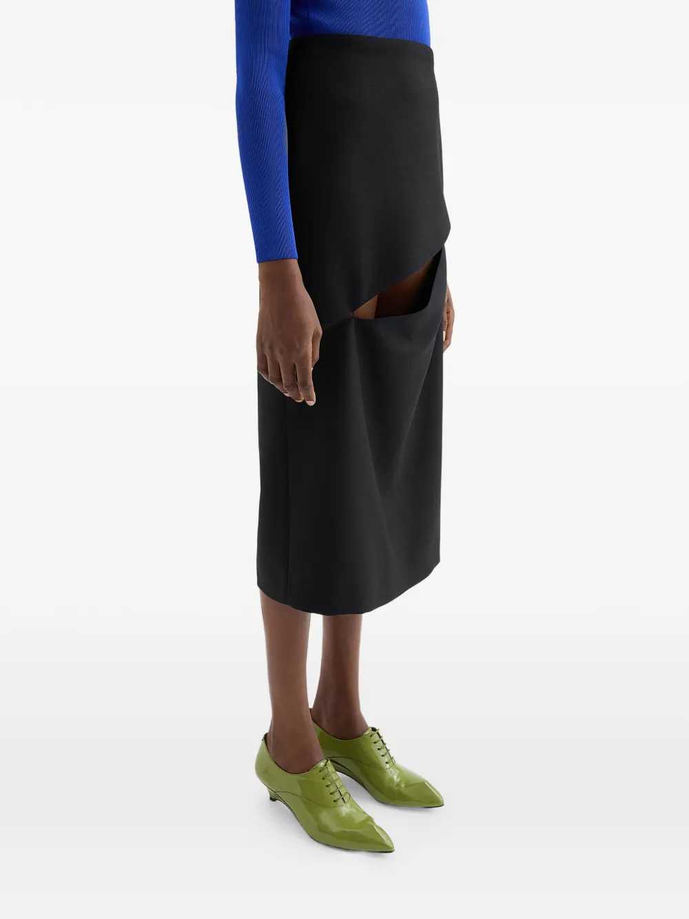Jil Sander Women Midi Skirt With Cut-Out Detail JIL SANDER