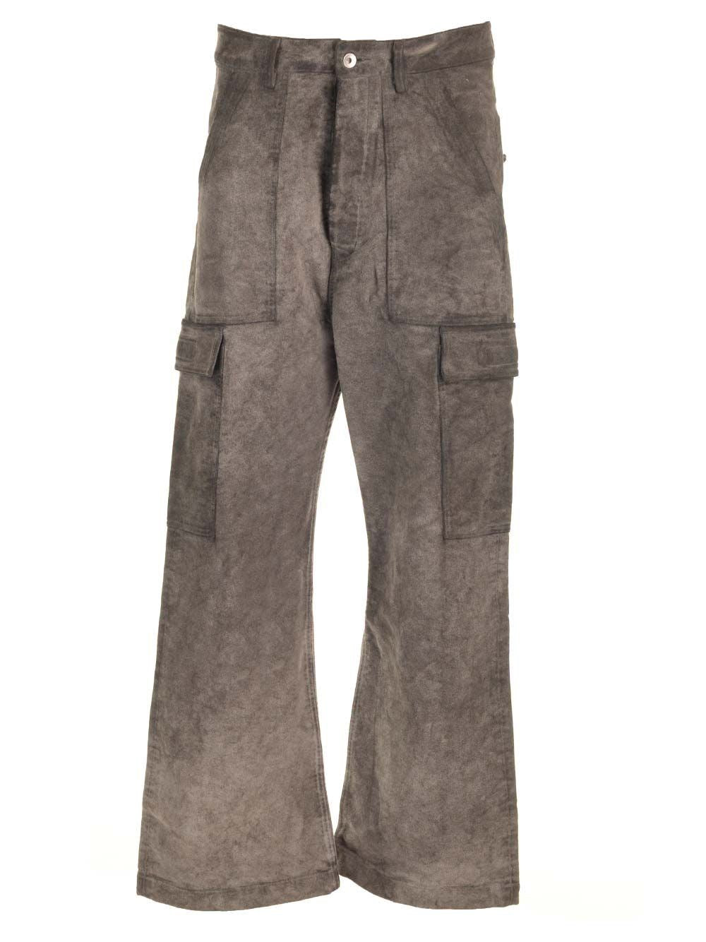 Rick Owens Drkshdw Men Cargo Trousers In Cotton Moleskin Garmen Dyed Dust RICK OWENS
