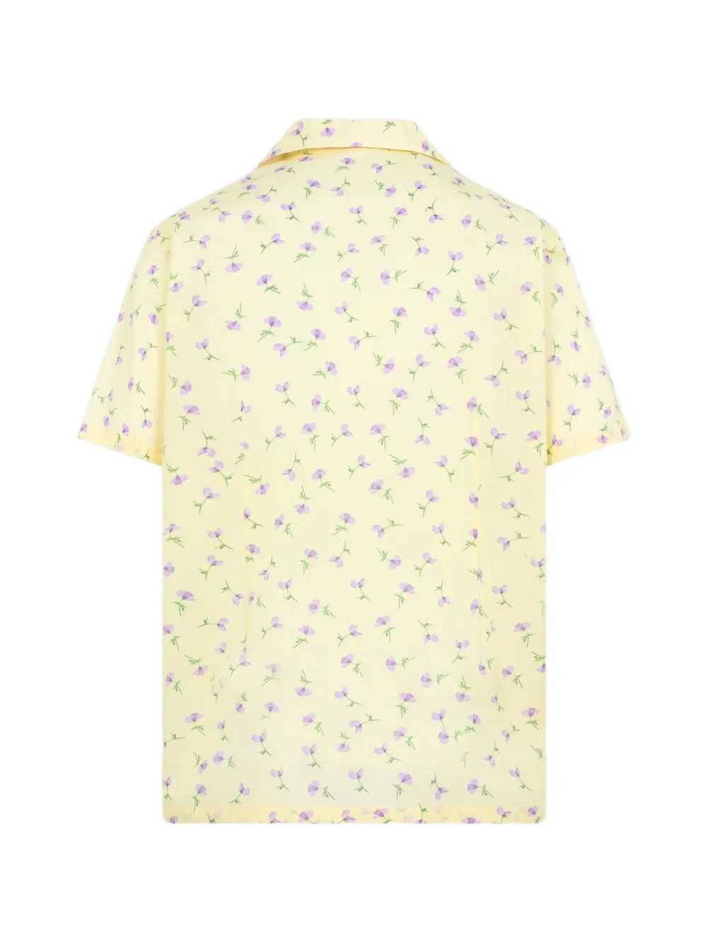 Jil Sander Men Short-Sleeved Shirt With Floral Print JIL SANDER