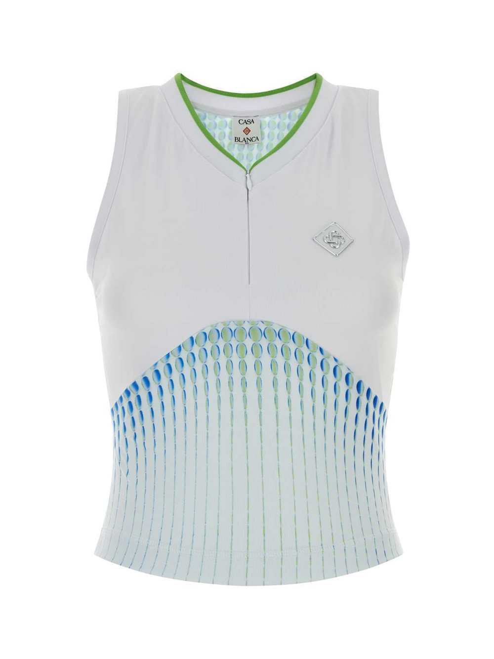 Casablanca Women Multicolored Stretch Jersey Top CASABLANCA