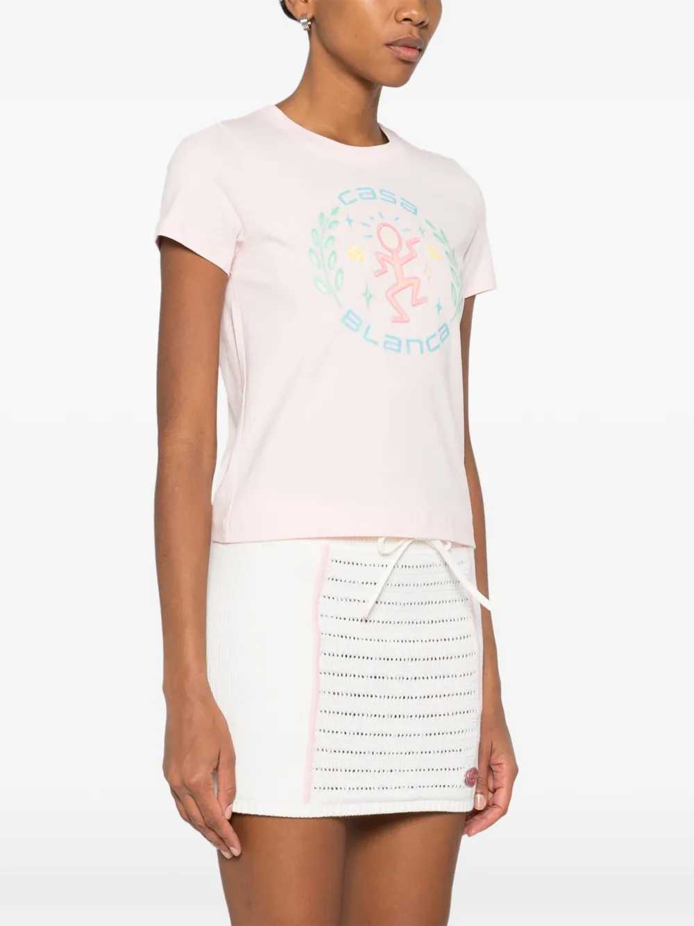 Casablanca Women Cotton T-Shirt With Graphic Print CASABLANCA