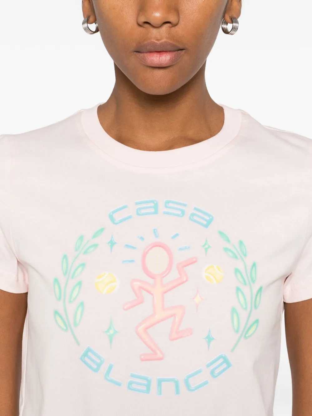 Casablanca Women Cotton T-Shirt With Graphic Print CASABLANCA
