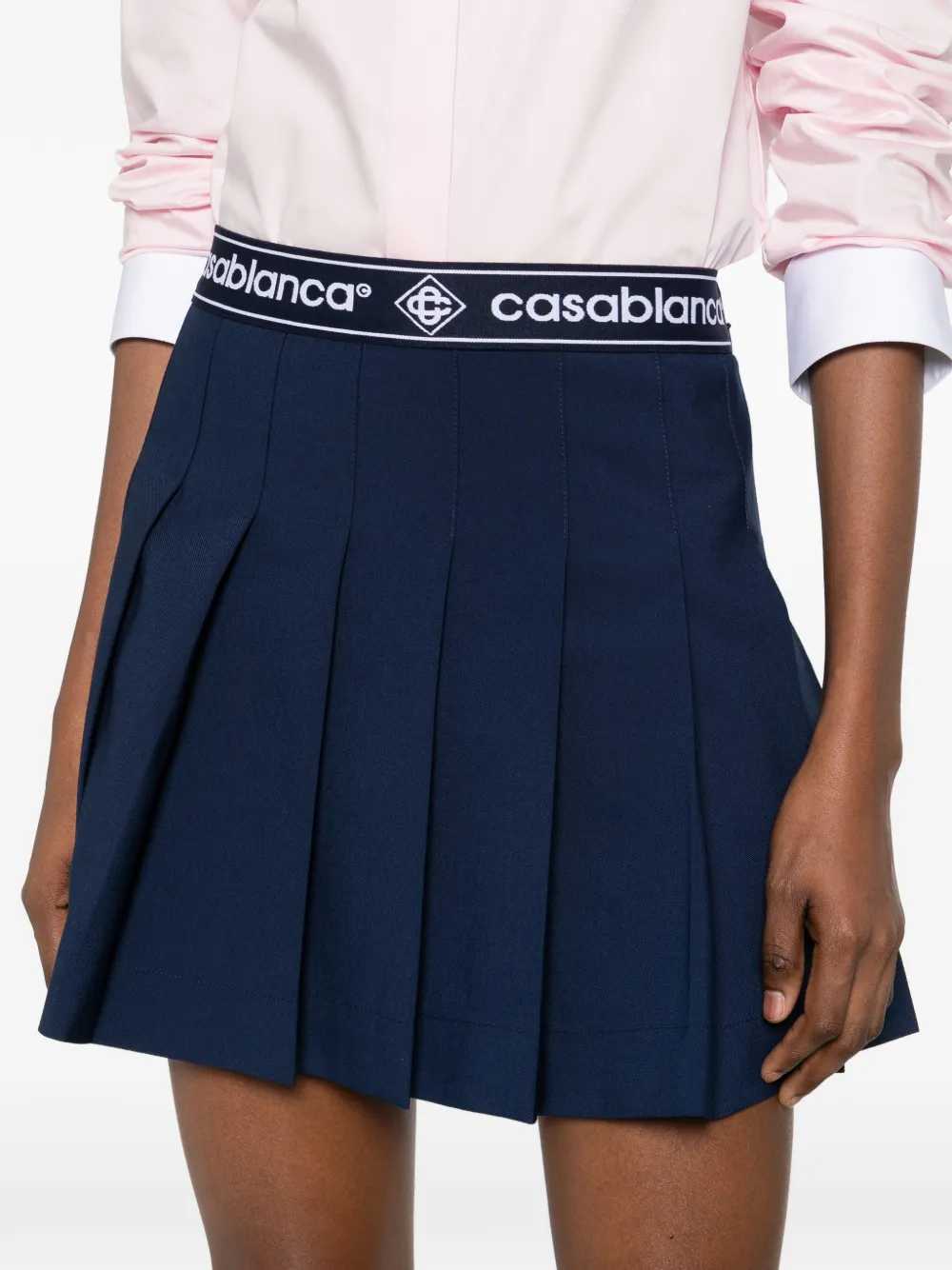 Casablanca Women Mini Skirt With Logo Band CASABLANCA