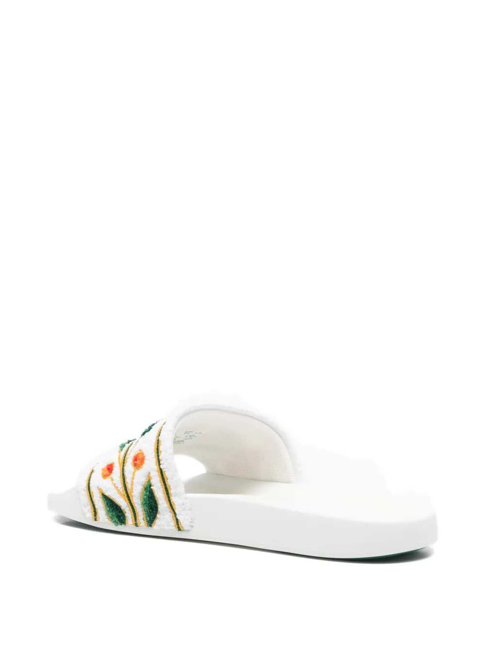 Casablanca Men Embroidered Slide Sandals CASABLANCA