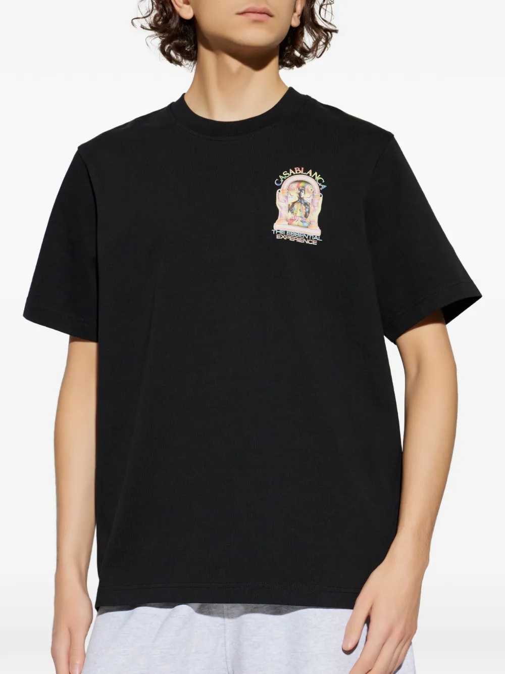 Casablanca Men Crew-Neck T-Shirt With Print CASABLANCA