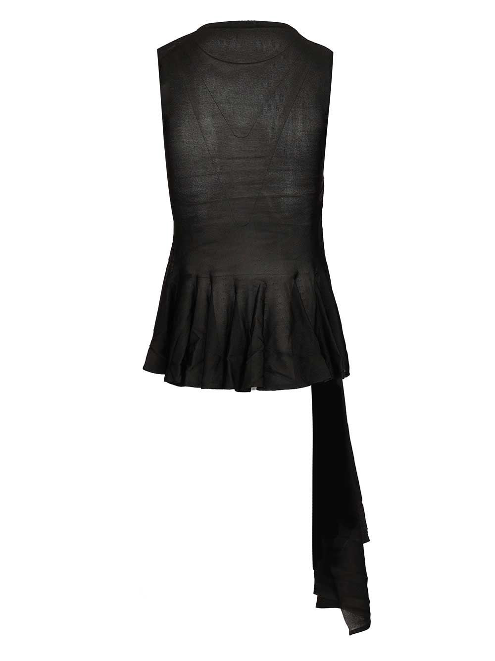 Alaïa Women Asymmetrical Top With Godet ALAIA