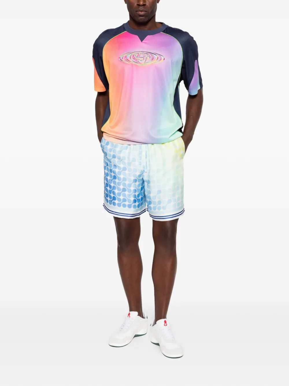 Casablanca Men Patterned Stretch Shorts CASABLANCA