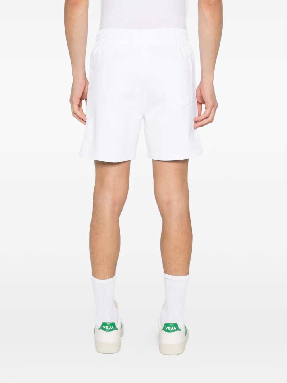 Casablanca Men Men`S White Cotton Loopback Shorts CASABLANCA