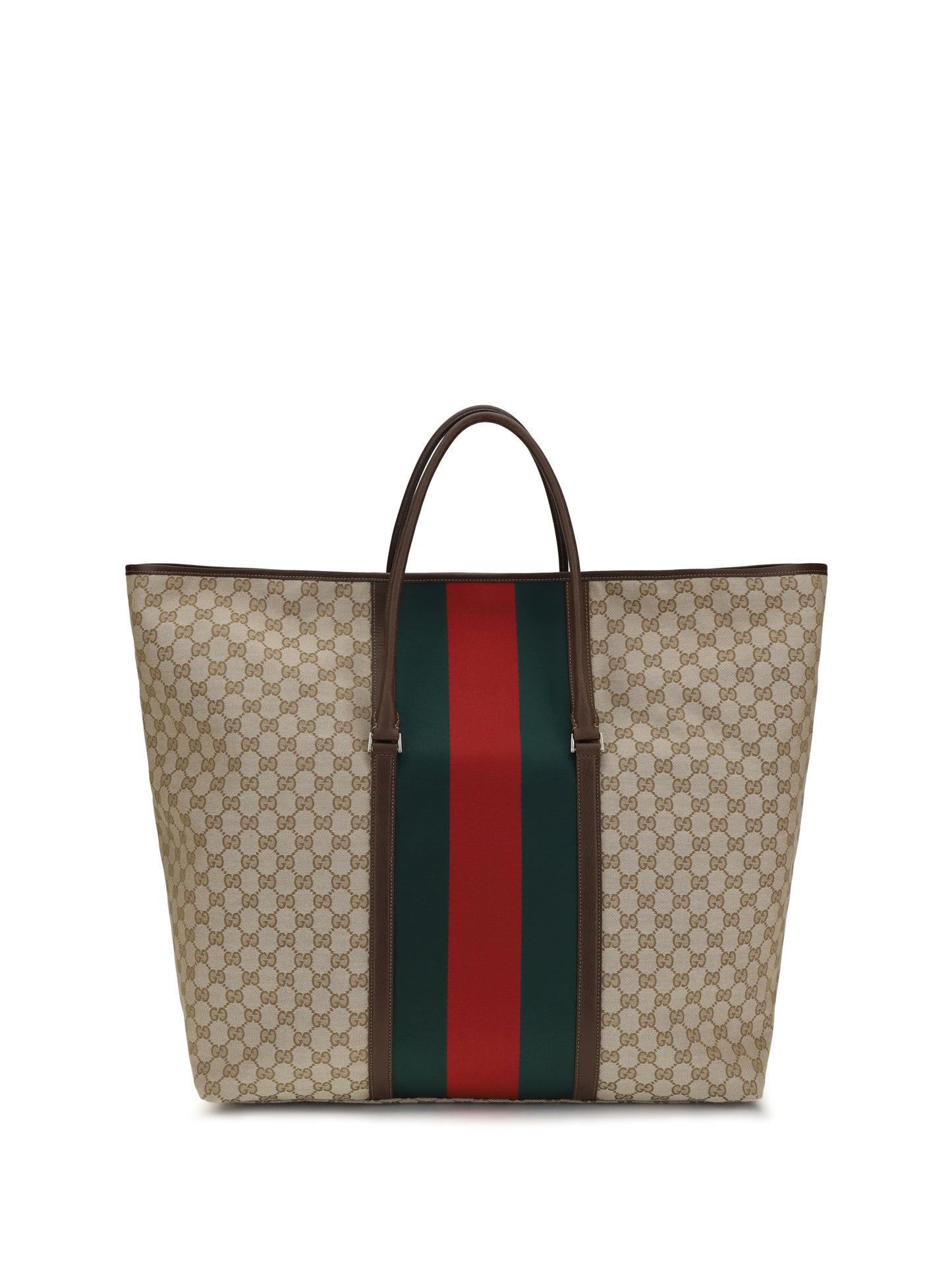 Gucci Women Gg Travel Bag With Web Stripe GUCCI