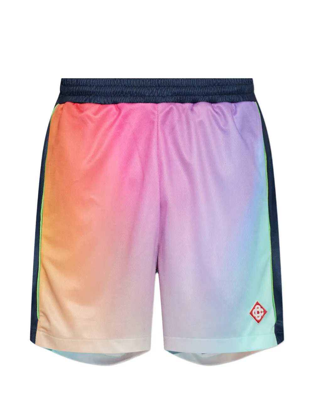Casablanca Men Shorts With Faded Effect And Logo CASABLANCA