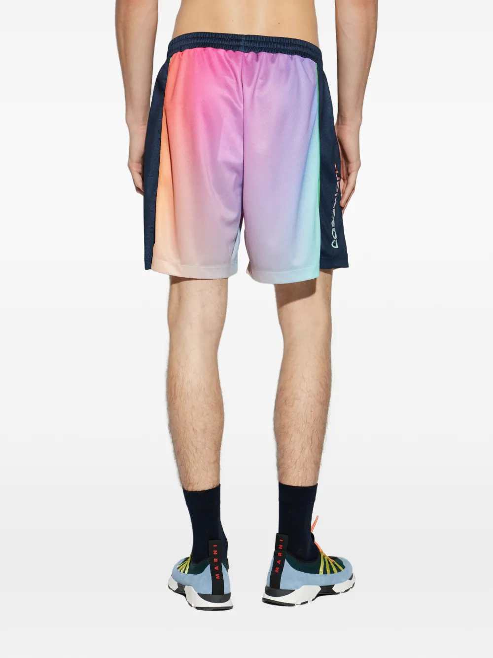 Casablanca Men Shorts With Faded Effect And Logo CASABLANCA