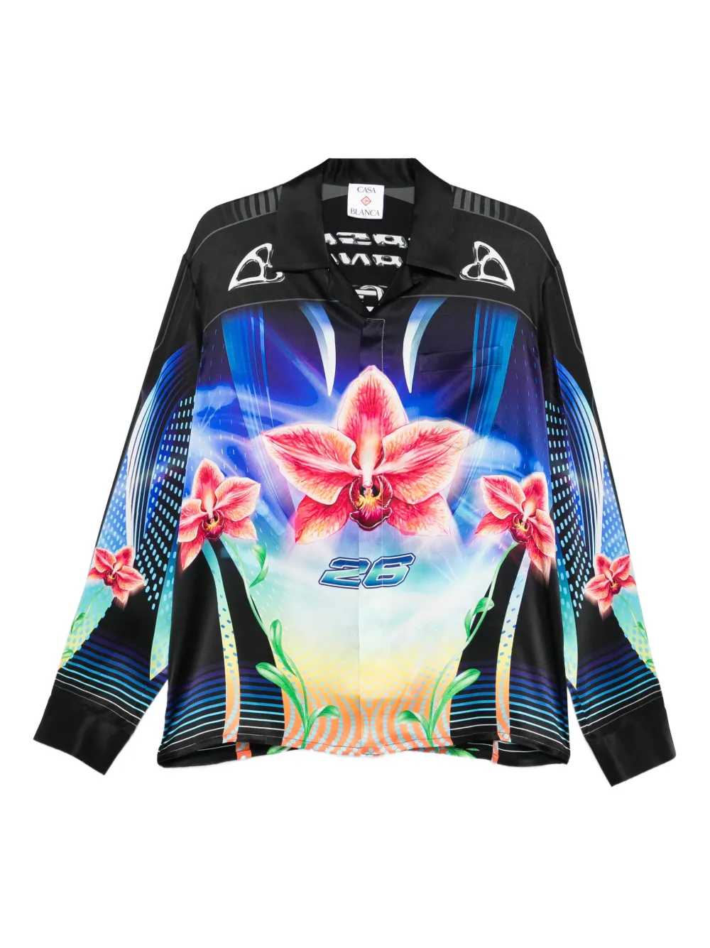 Casablanca Men Orchid Racer Shirt CASABLANCA