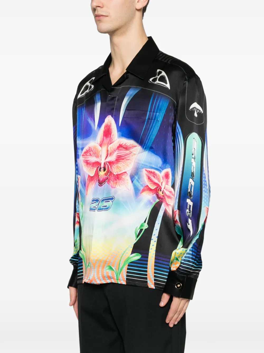 Casablanca Men Orchid Racer Shirt CASABLANCA