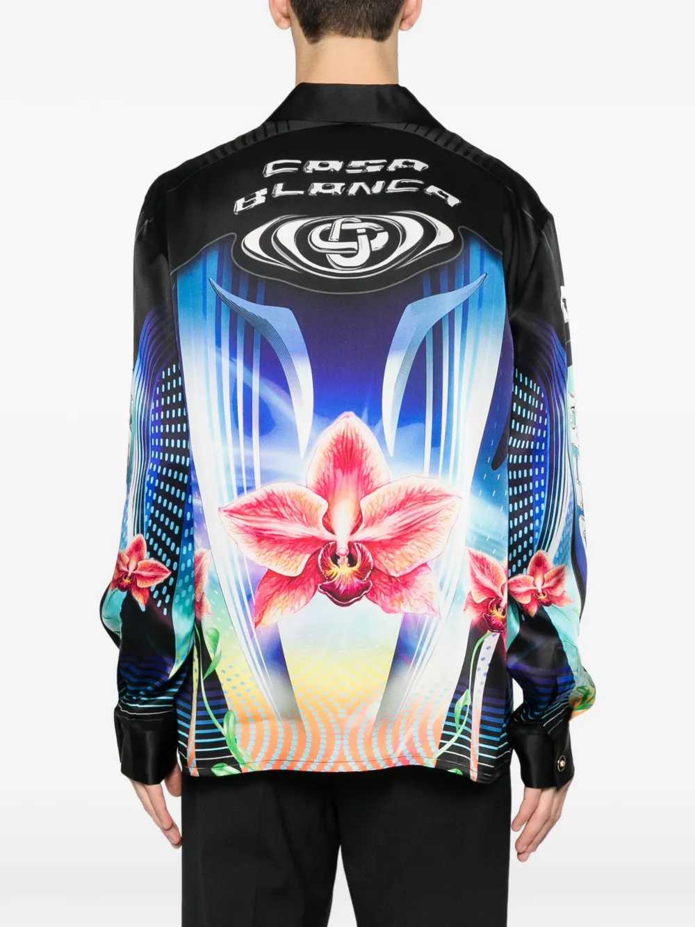 Casablanca Men Orchid Racer Shirt CASABLANCA