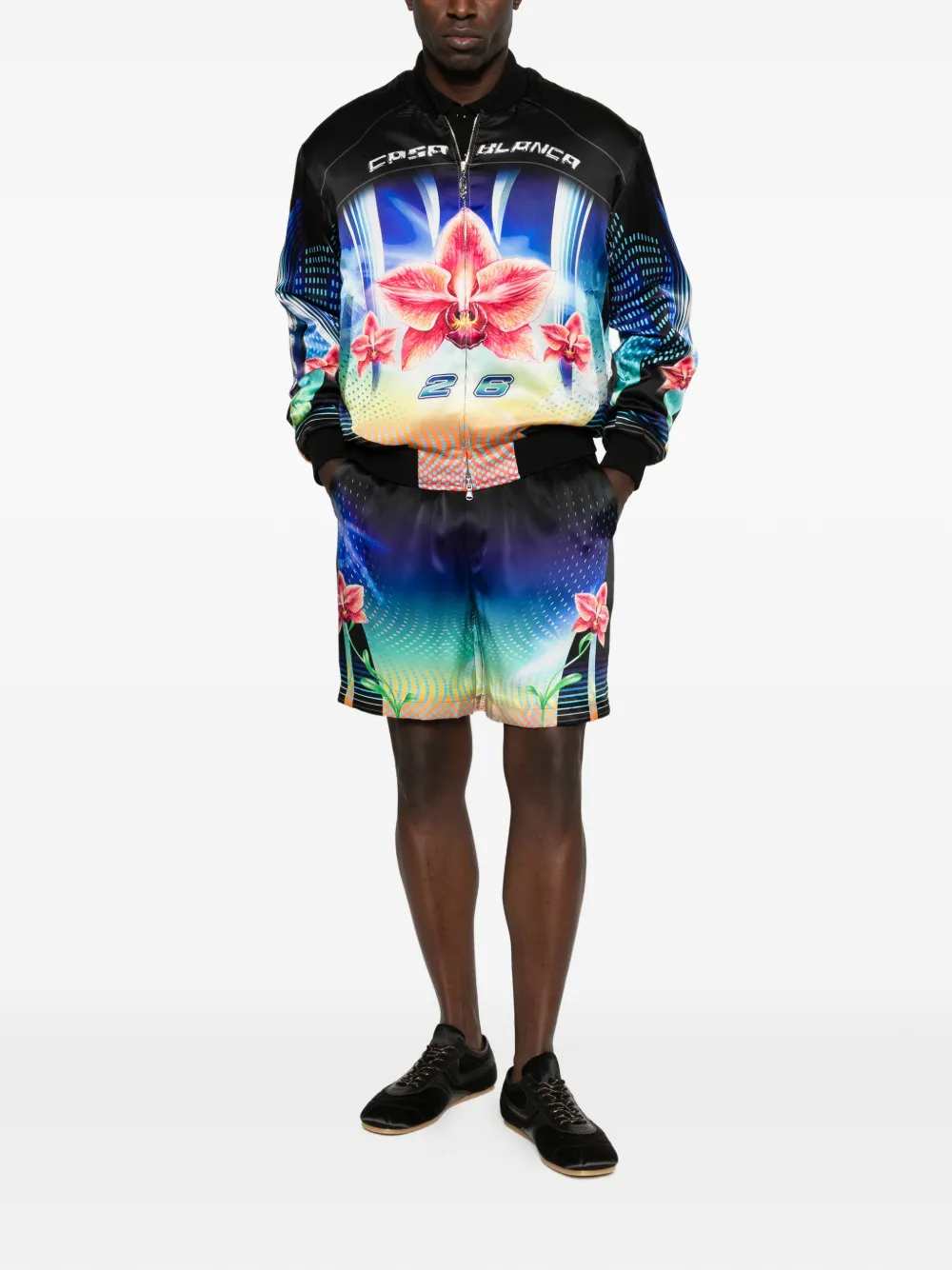 Casablanca Men Floral Drawstring Shorts CASABLANCA
