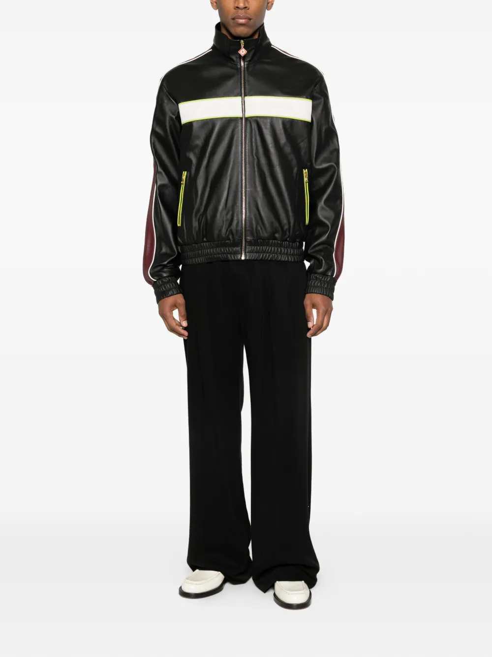 Casablanca Men Striped Zip-Up Jacket CASABLANCA