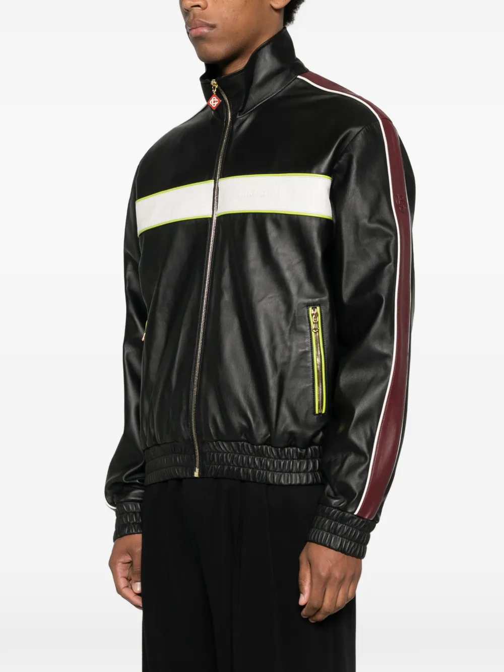 Casablanca Men Striped Zip-Up Jacket CASABLANCA