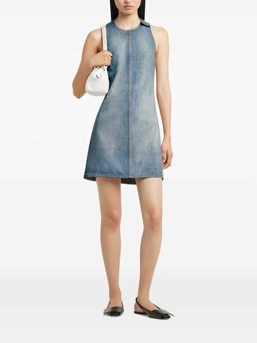 Courreges Women Sleeveless Denim Dress COURREGES