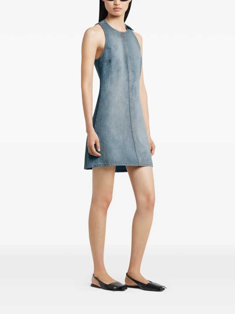 Courreges Women Sleeveless Denim Dress COURREGES
