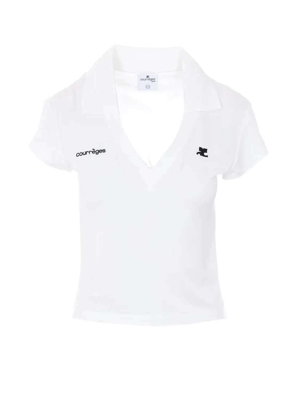 Courreges Women V-Neck T-Shirt COURREGES
