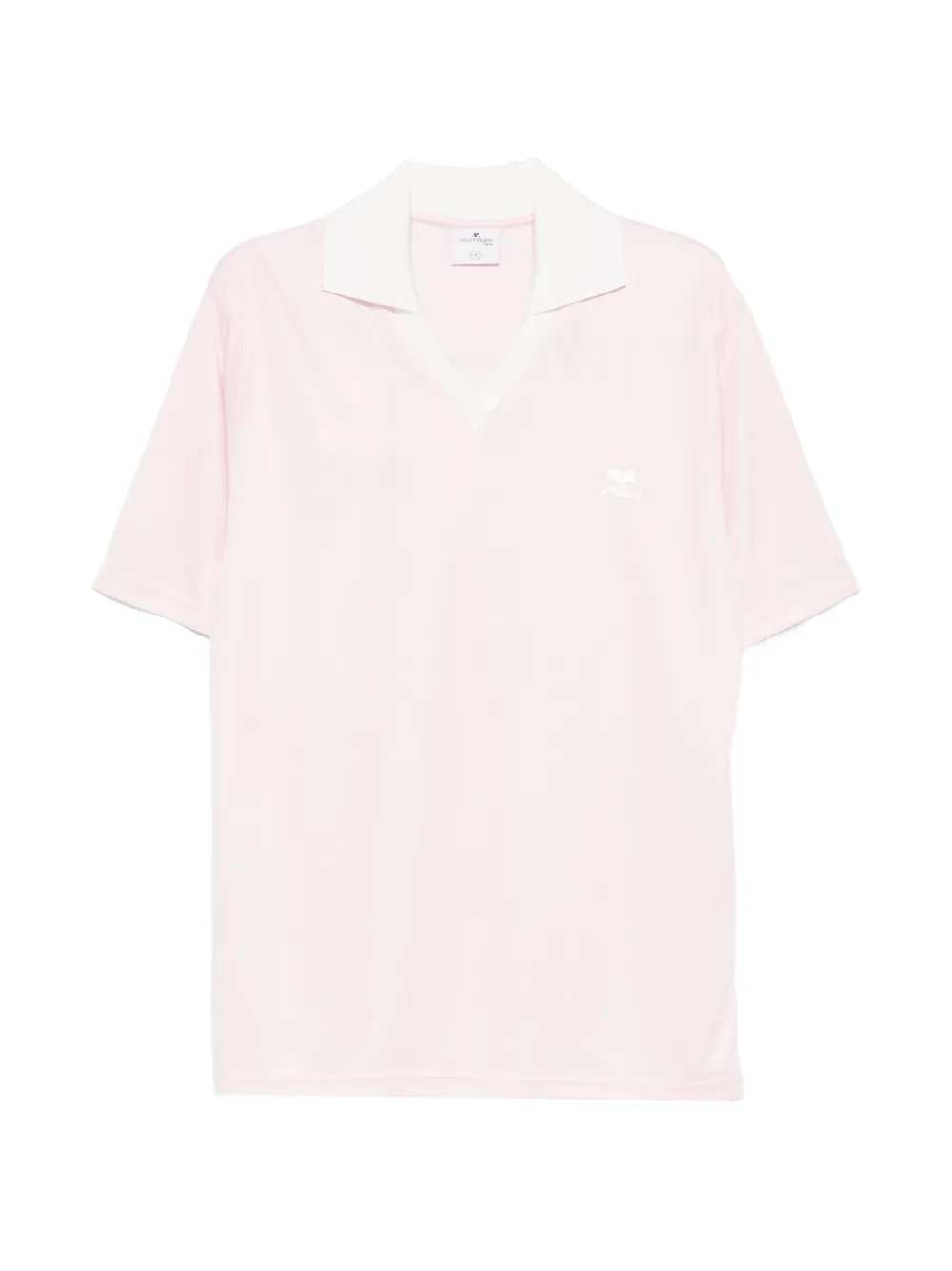 Courreges Women V-Neck T-Shirt With Logo COURREGES