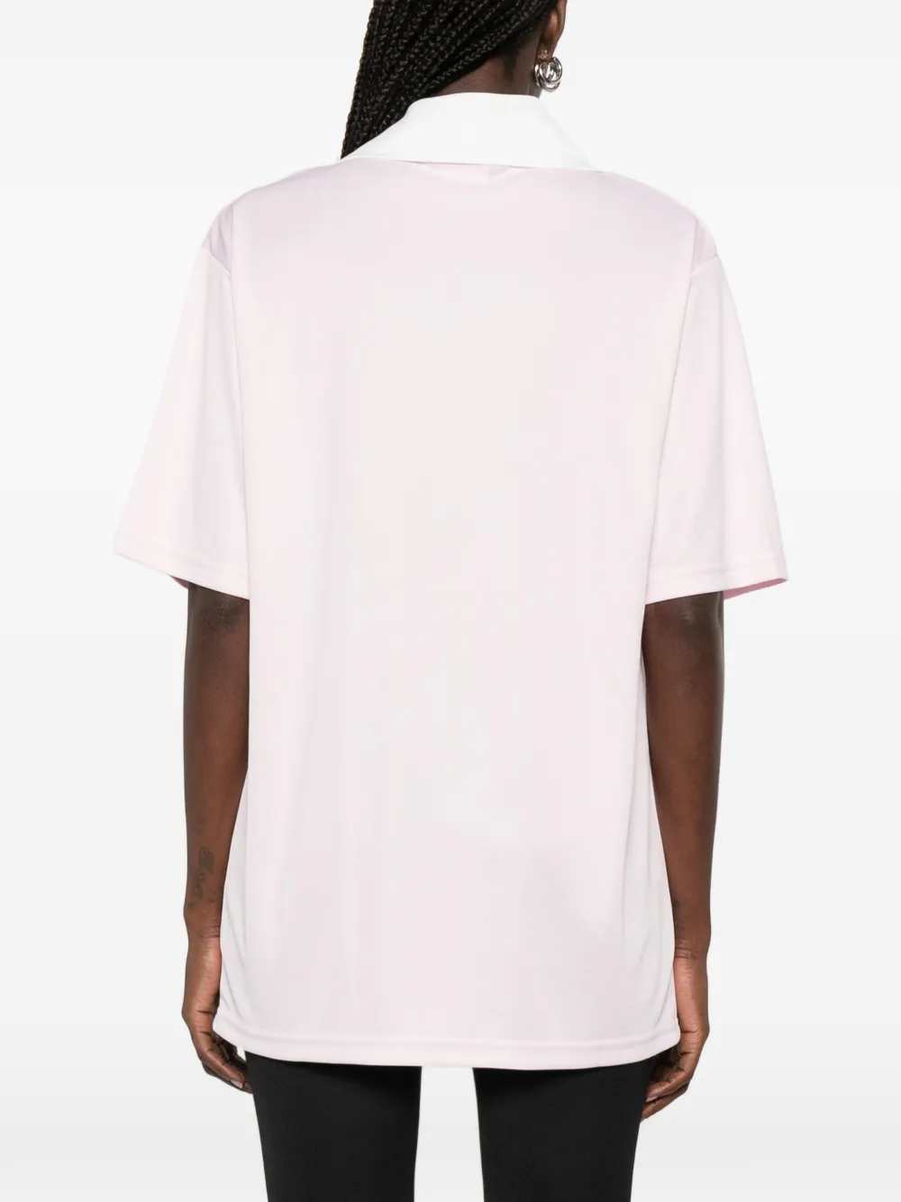 Courreges Women V-Neck T-Shirt With Logo COURREGES
