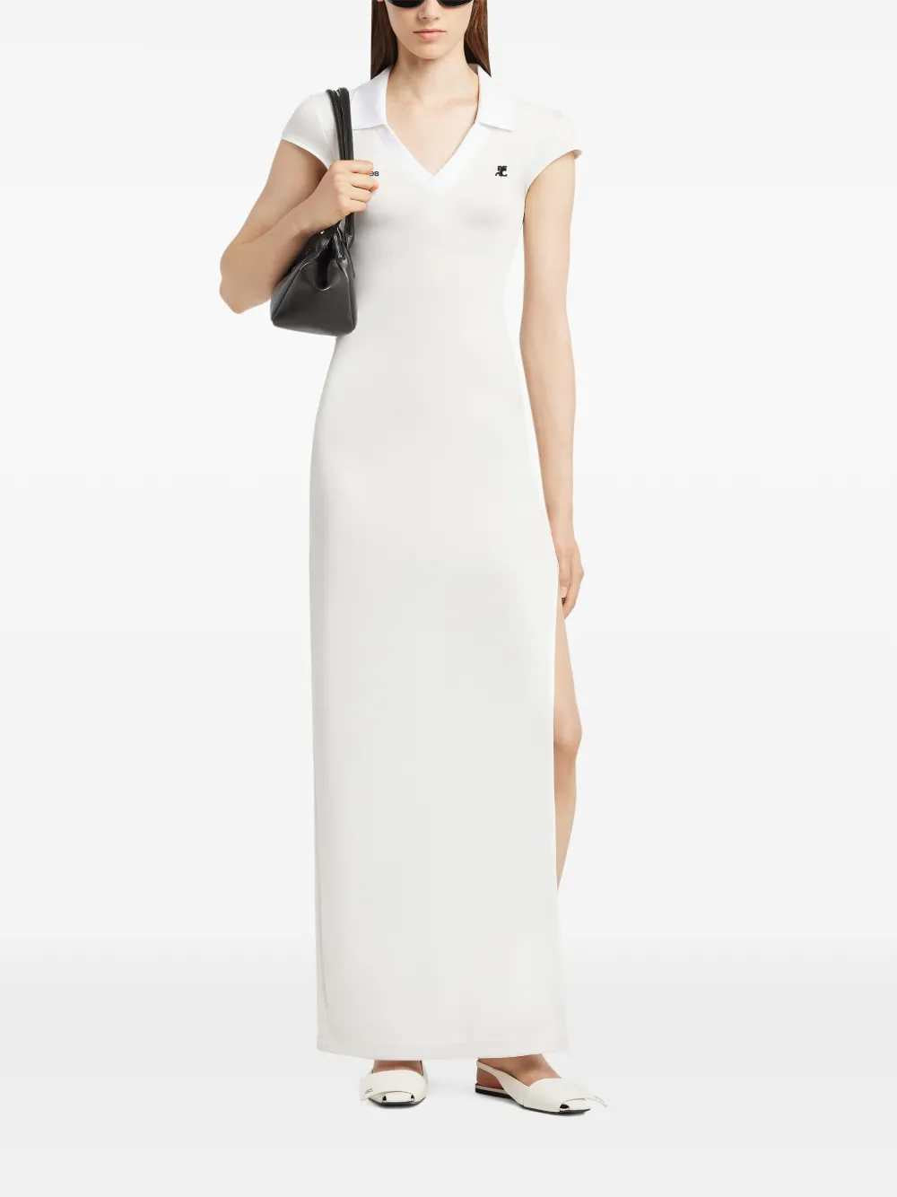 Courreges Women Long Dress With Logo COURREGES