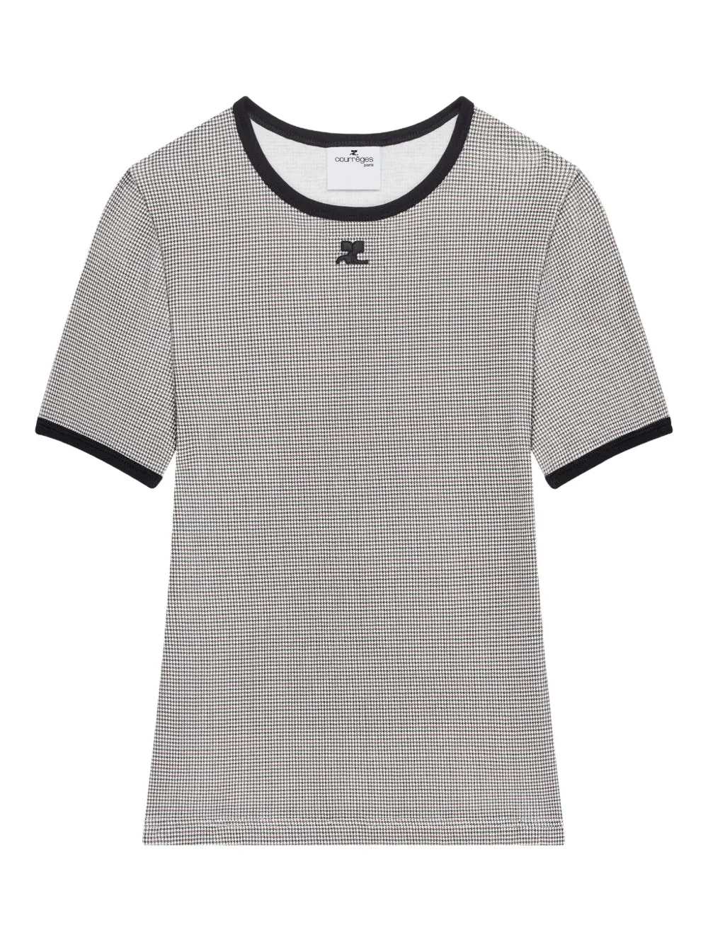 Courreges Women Houndstooth T-Shirt COURREGES