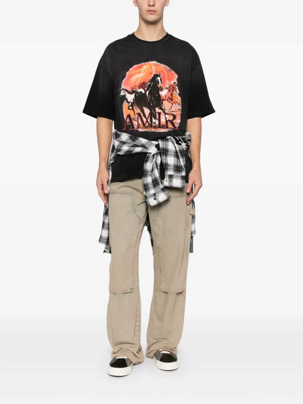 Amiri Men Plains Printed T-Shirt AMIRI