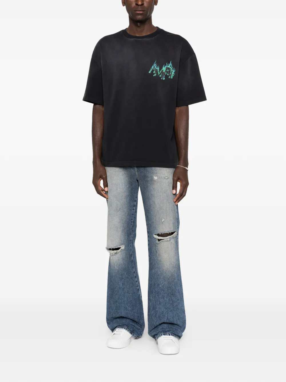 Amiri Men Crew-Neck, Short-Sleeved T-Shirt AMIRI