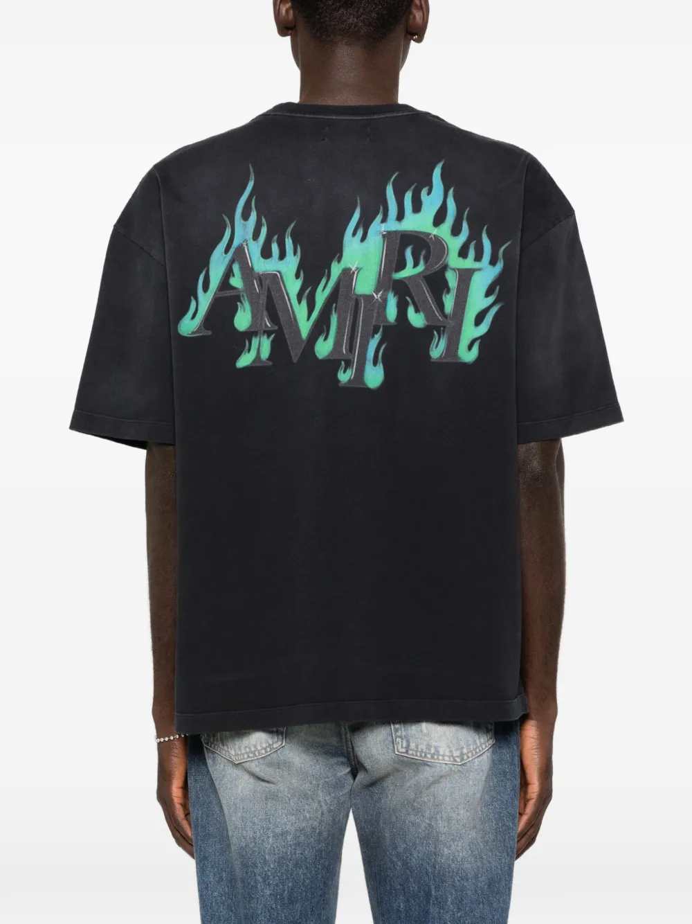 Amiri Men Crew-Neck, Short-Sleeved T-Shirt AMIRI