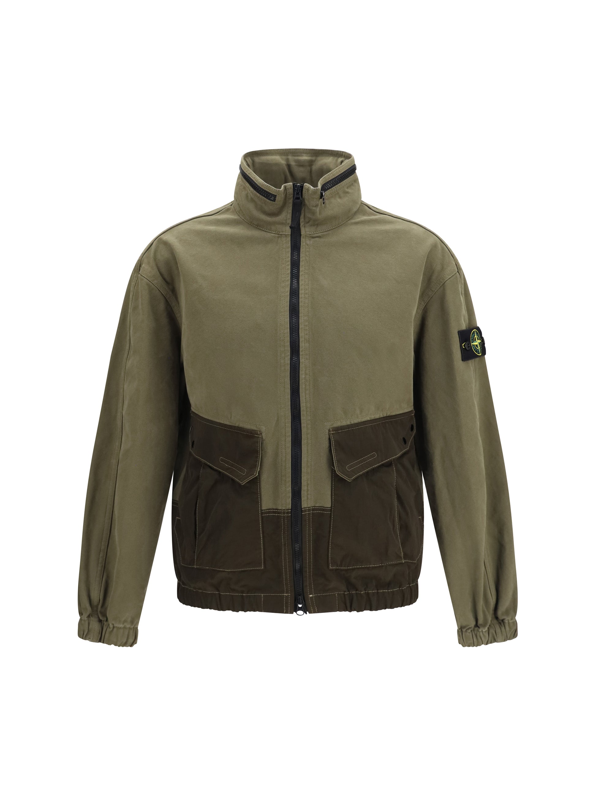 Stone Island Men Outwear Jacket With Pockets And Zipper Details STONE ISLAND