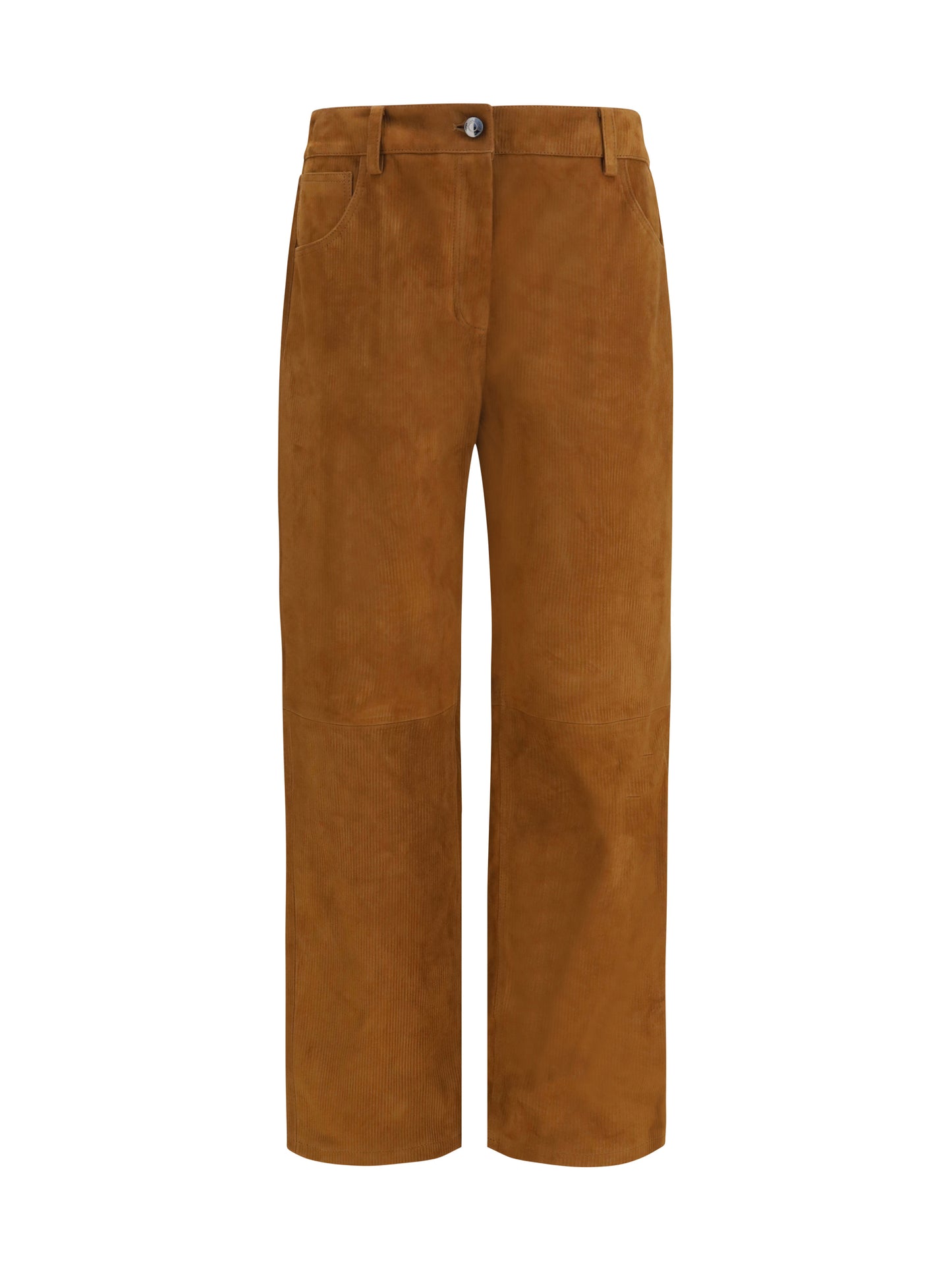 Magda Butrym Women Straight-Leg Corduroy-Effect Leather Pants MAGDA BUTRYM