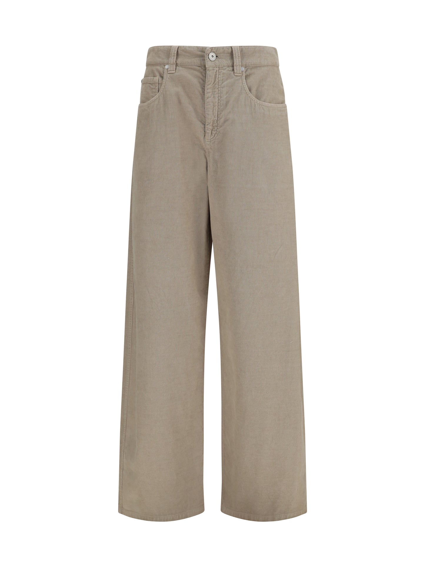 Brunello Cucinelli Women Straight-Leg Cotton And Linen Pants BRUNELLO CUCINELLI